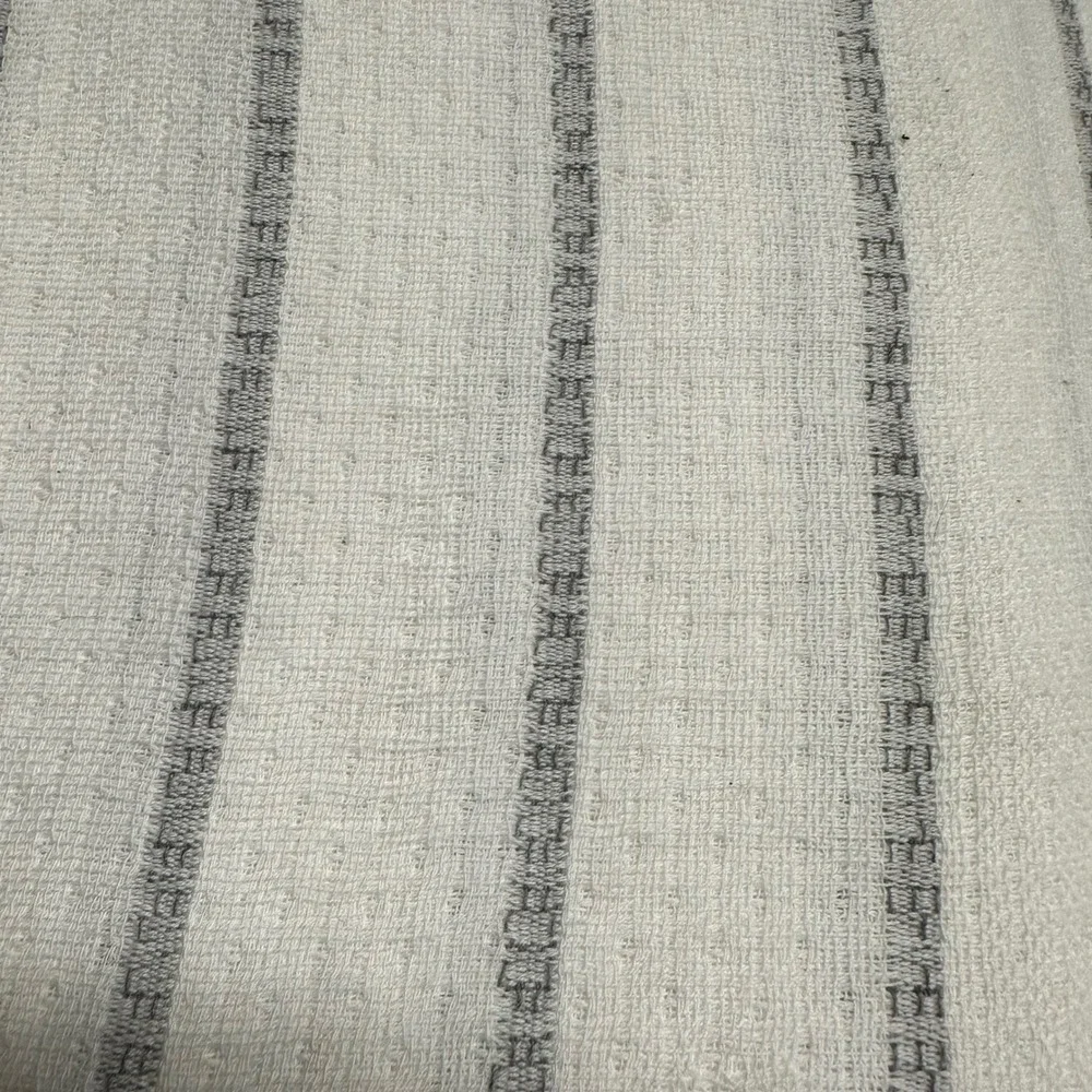 INUP Home shower curtain from Portugal Gray White Textured Stripes - New